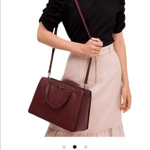 Kate Spade Laurel Way Reese Satchel Bag (Plum)